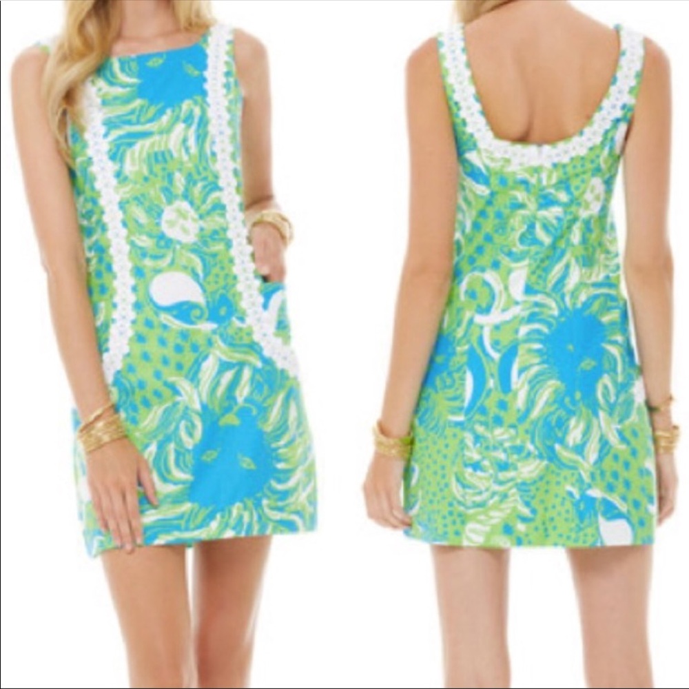 Lilly Pulitzer Sunnyside Lions Shift Dress